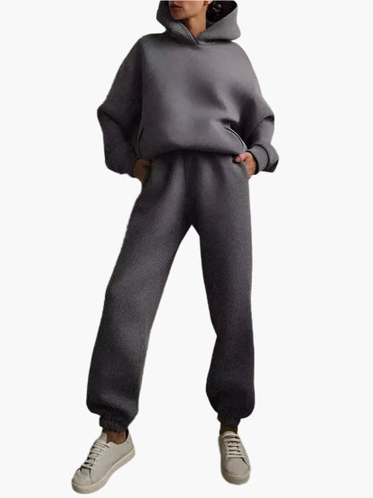 Ensemble Femme Décontracté Hoodie et Jogging pour Détente et Loisirs