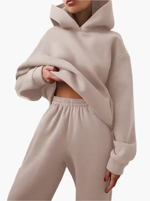 Ensemble Femme Décontracté Hoodie et Jogging pour Détente et Loisirs