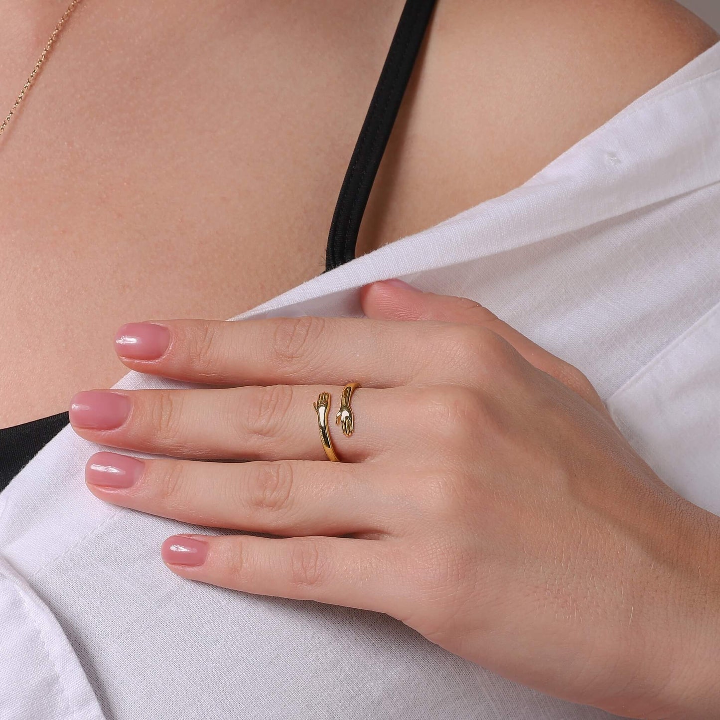 Stephanie – Bague Ajustable Embrassade pour Femmes