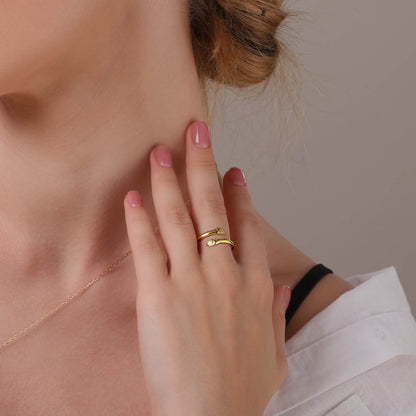 Stephanie – Bague Ajustable Embrassade pour Femmes