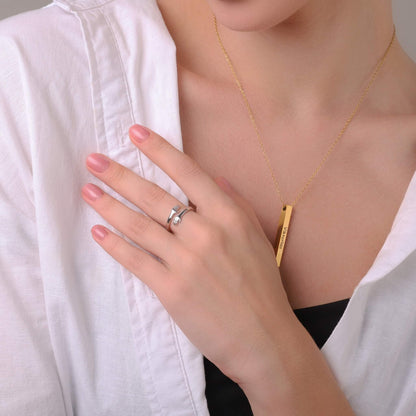 Stephanie – Bague Ajustable Embrassade pour Femmes