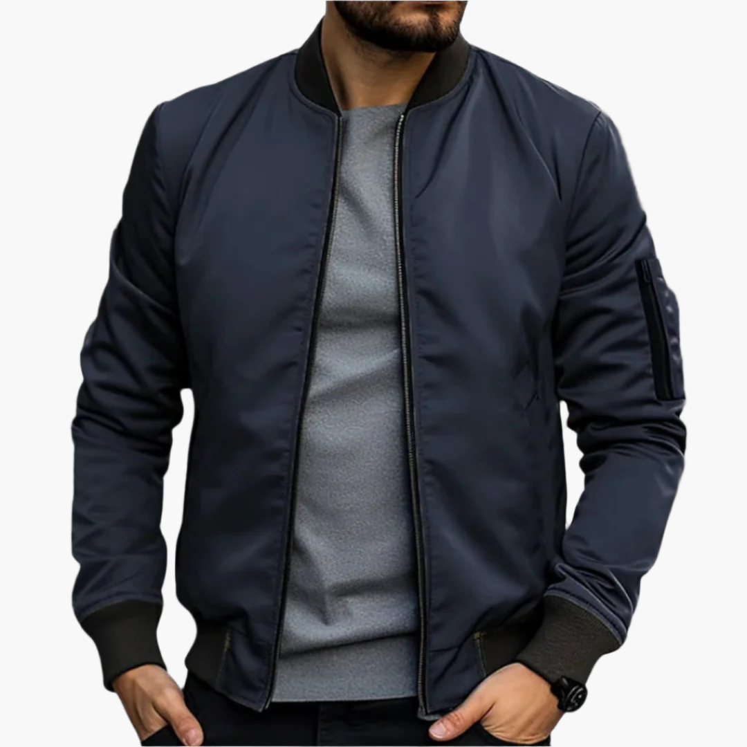 Blouson Bombardier Homme Style Urbain Décontracté pour Mi-Saison