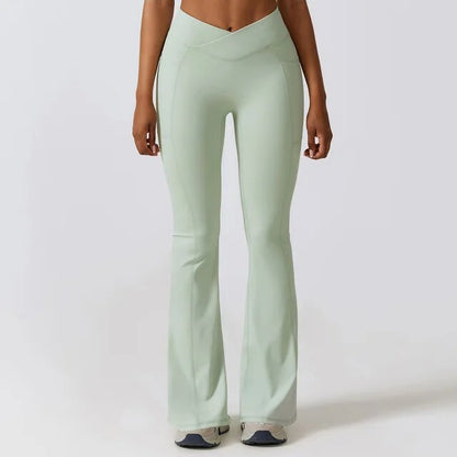 Pantalon de Yoga évasé à taille haute