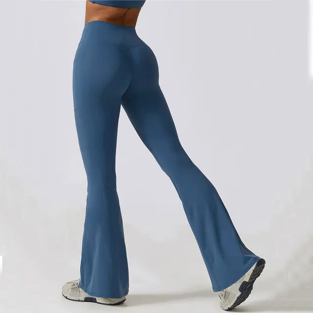 Pantalon de Yoga évasé à taille haute