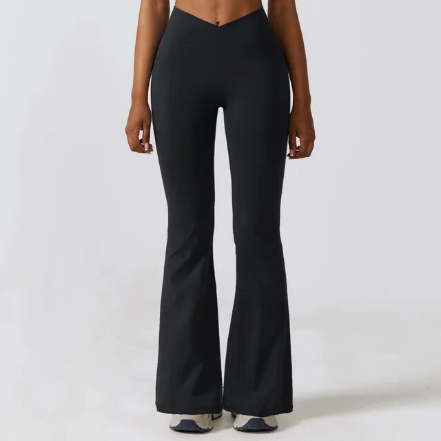 Pantalon de Yoga évasé à taille haute