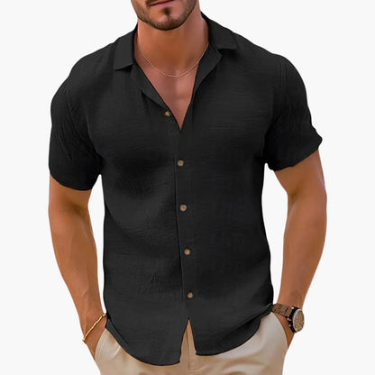 Chemise décontractée pour homme à manches courtes style estival et élégant