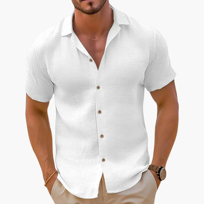 Chemise décontractée pour homme à manches courtes style estival et élégant