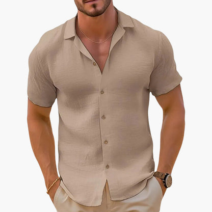 Chemise décontractée pour homme à manches courtes style estival et élégant