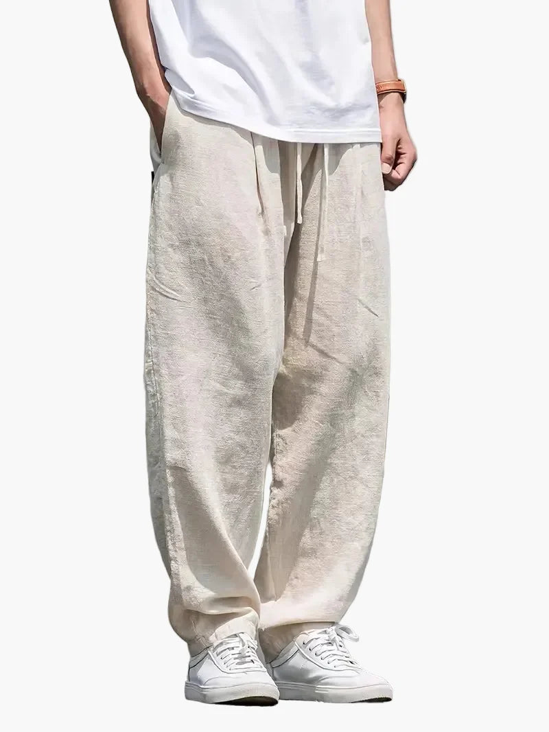 Pantaloni larghi uomo stile cittadino informale per tempo libero e uscite