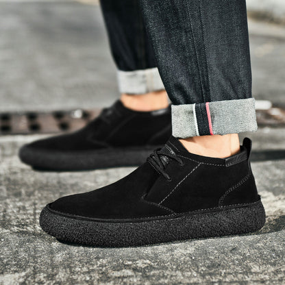 Scarpe alte da uomo stile casual urbano con lacci per uso quotidiano