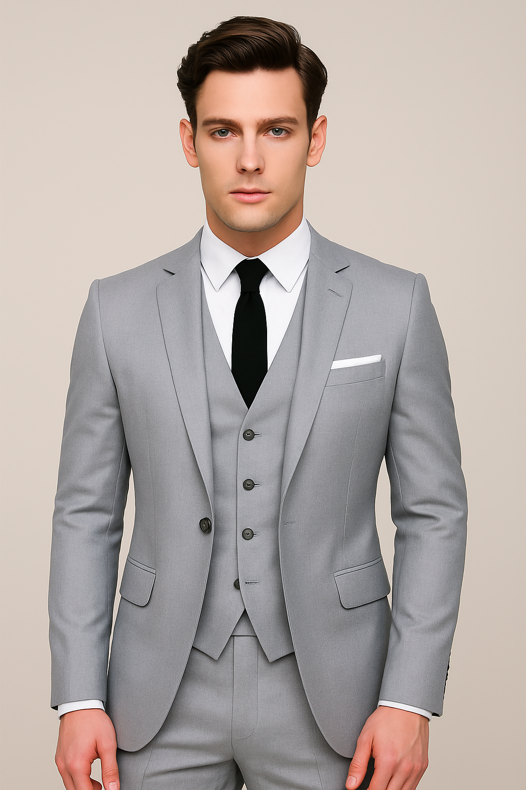 Costume tre pezzi elegante da uomo – Stile formale raffinato per affari e cerimonie