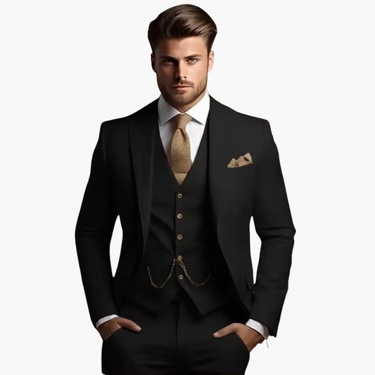 Costume homme trois pièces élégant style moderne pour occasions formelles et cérémonies