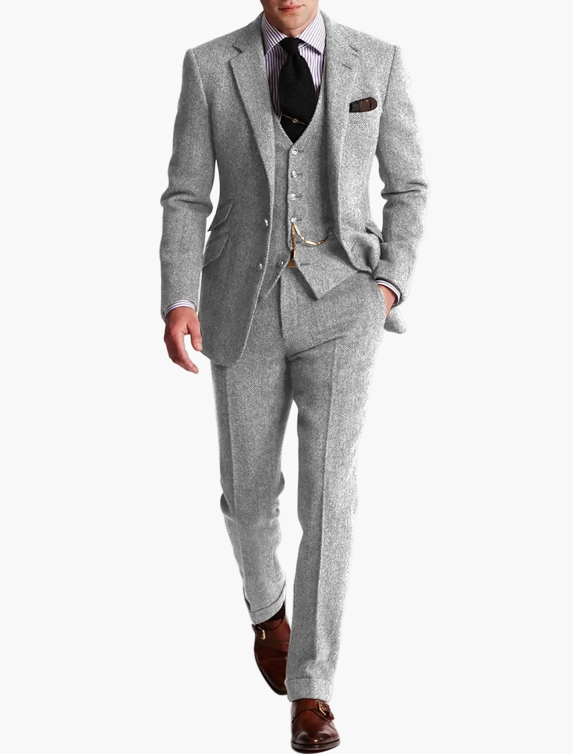 Completo tre pezzi classico da uomo - Stile raffinato per occasioni formali e cerimonie