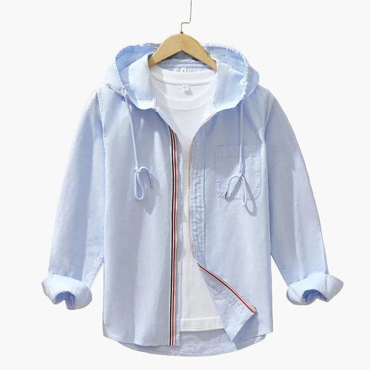 Chemise à capuche décontractée pour homme style urbain et polyvalent