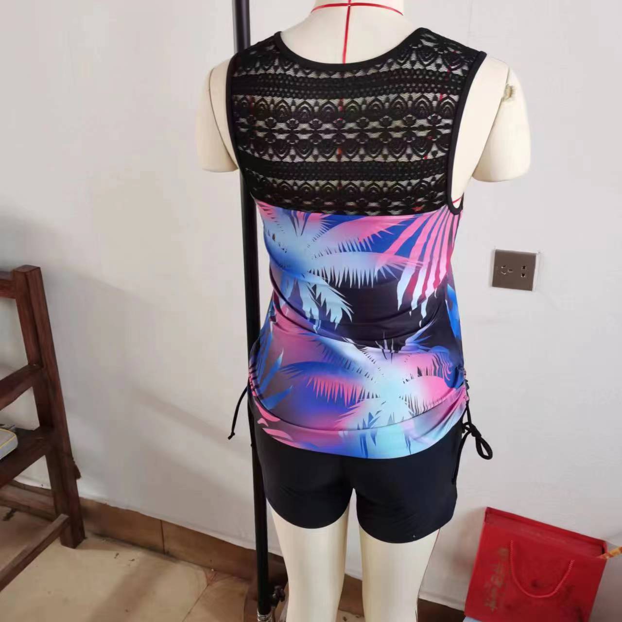 Georgina – Maillot de Bain Deux Pièces en Dentelle Imprimée