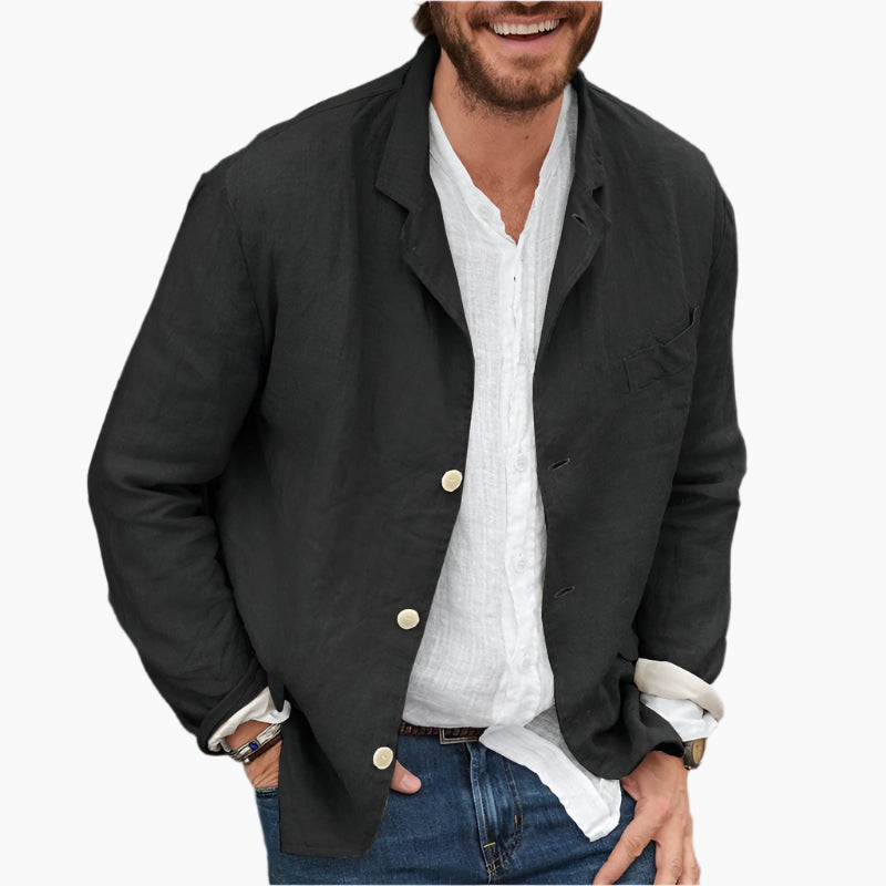 Blazer Décontracté Homme Style Chic Polyvalent Pour Toutes Occasions