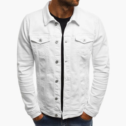 Veste en jean classique pour homme style urbain polyvalent
