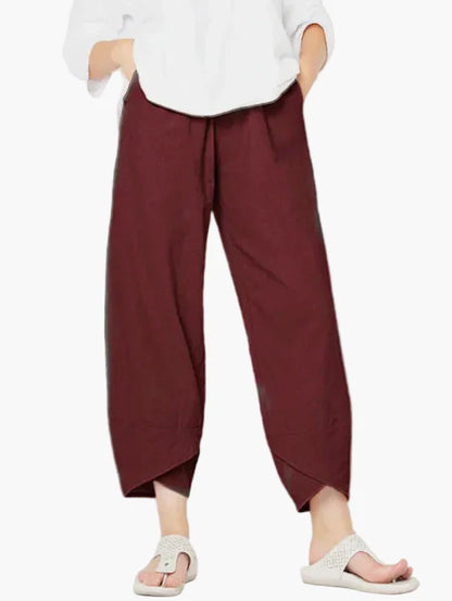 Wide cropped pants casual style for women – Daily elegance and comfort