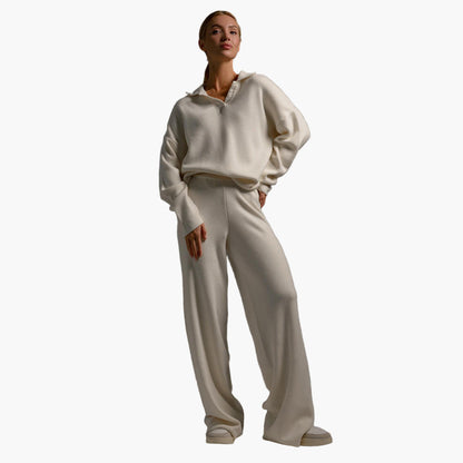 Ensemble Loungewear Femme - Style Décontracté avec Pull Oversize et Pantalon Large