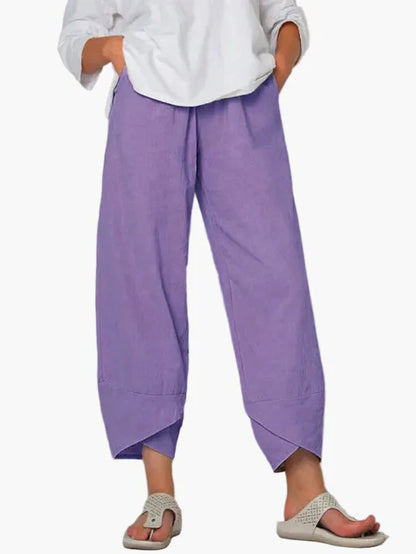 Wide cropped pants casual style for women – Daily elegance and comfort