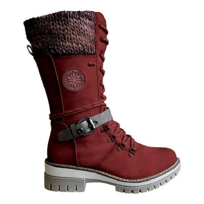 Rose – Bottes de Neige Imperméables pour Femme