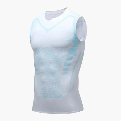 Camiseta sin mangas moldeadora para hombre, compresión para deporte y postura