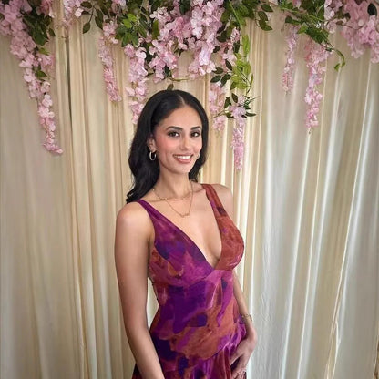 Robe longue femme style asymétrique élégante pour occasions spéciales et été