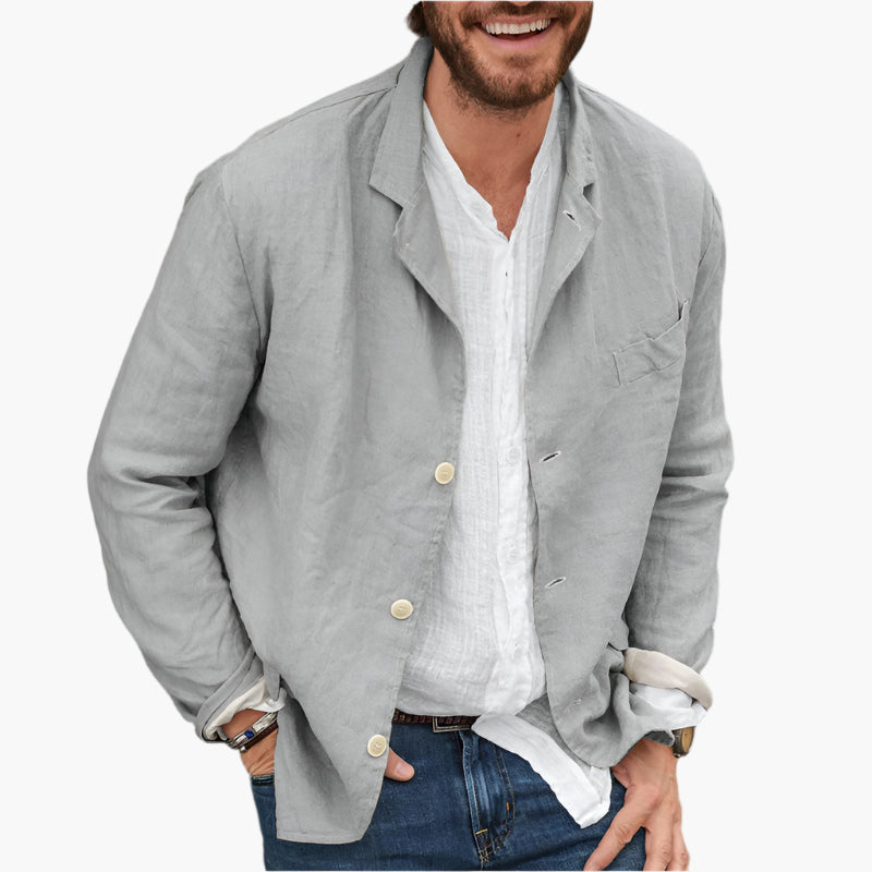 Blazer Décontracté Homme Style Chic Polyvalent Pour Toutes Occasions