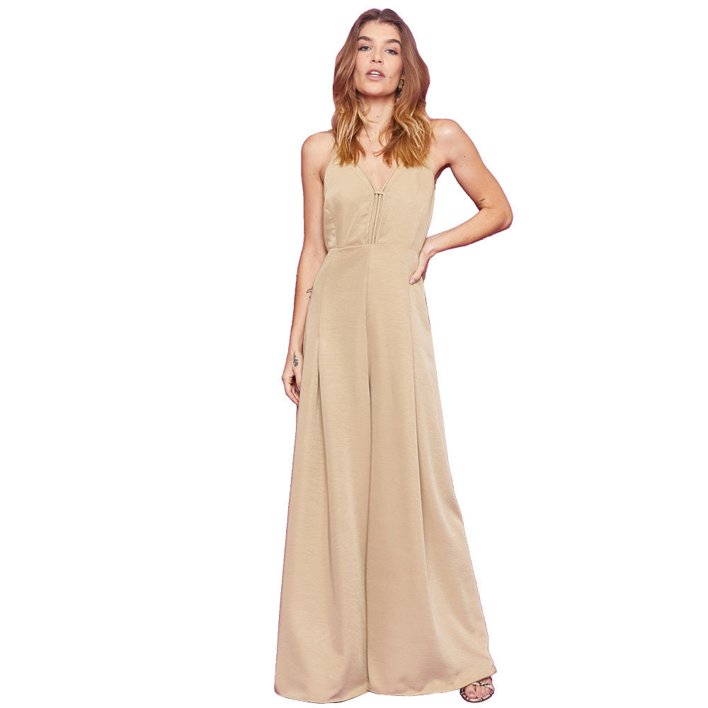 Harriet – Combinaison à Jambes Larges Élégante et Taille Cintrée