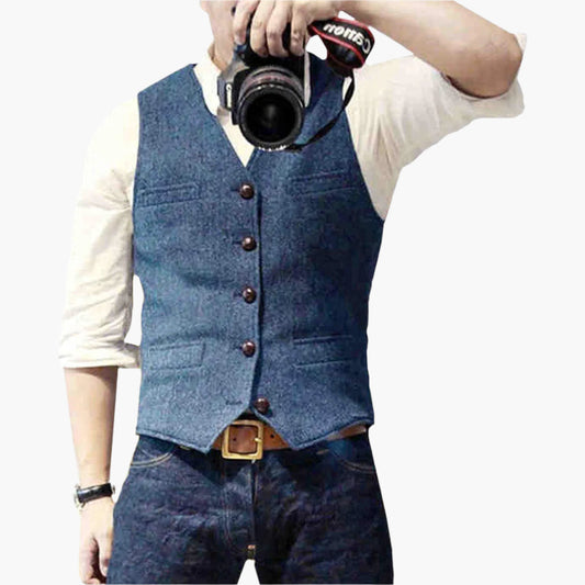 Gilet élégant pour homme – Style moderne et polyvalent, parfait pour un look chic ou décontracté