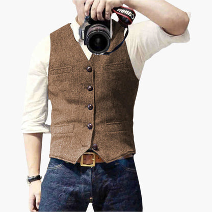Gilet élégant pour homme – Style moderne et polyvalent, parfait pour un look chic ou décontracté