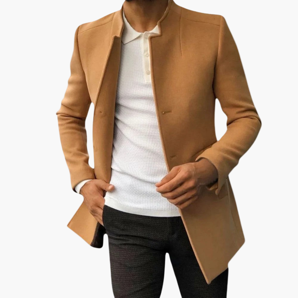 Manteau mi-saison homme élégant coupe moderne style urbain polyvalent