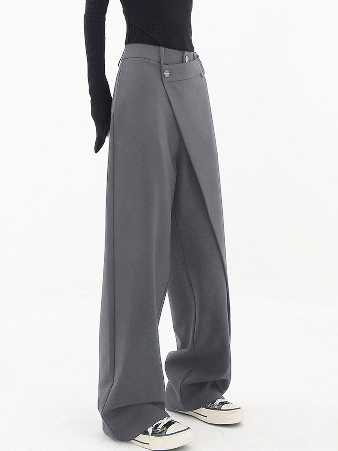 Margaret – Pantalon Baggy Asymétrique pour Femmes