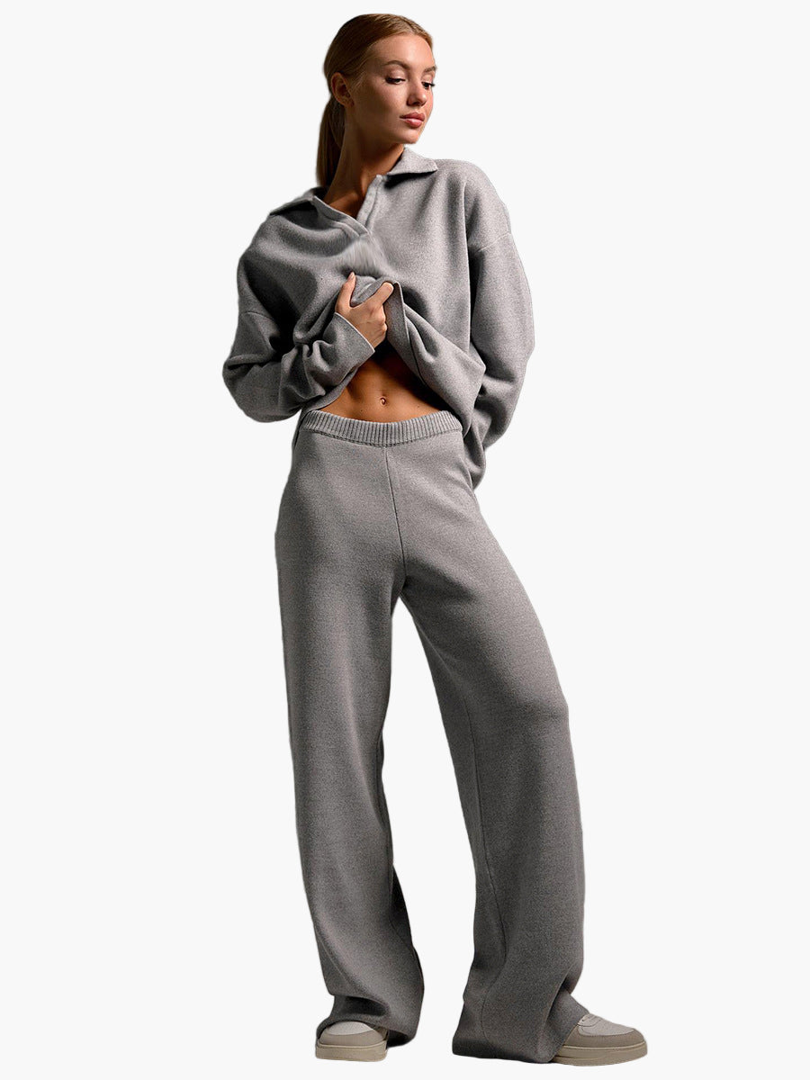Ensemble Loungewear Femme - Style Décontracté avec Pull Oversize et Pantalon Large