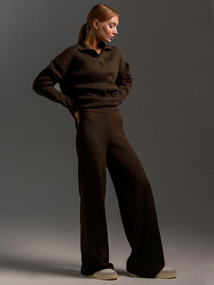 Ensemble Loungewear Femme - Style Décontracté avec Pull Oversize et Pantalon Large
