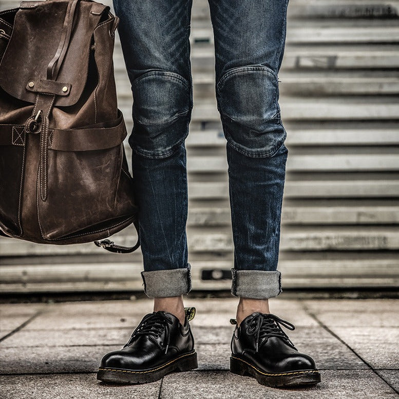 Scarpe basse classiche uomo stile urbano versatile