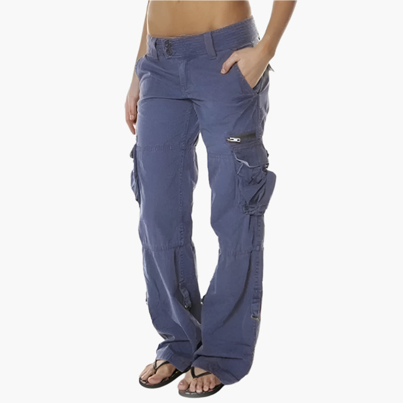Pantalon cargo femme style utilitaire tendance et polyvalent