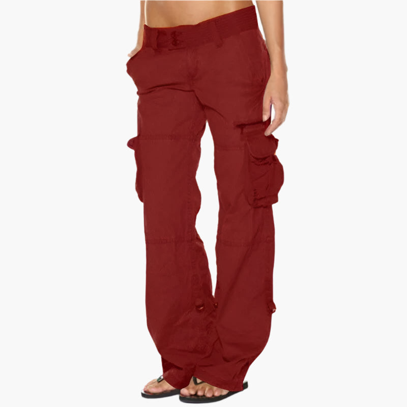 Pantalon cargo femme style utilitaire tendance et polyvalent