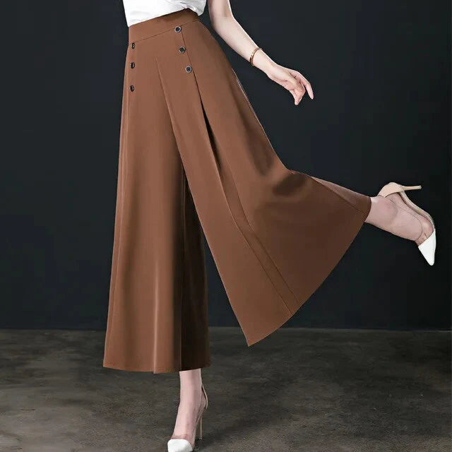 Pantalon Elégant à Jambes Larges