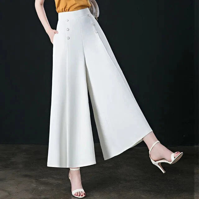 Pantalon Elégant à Jambes Larges