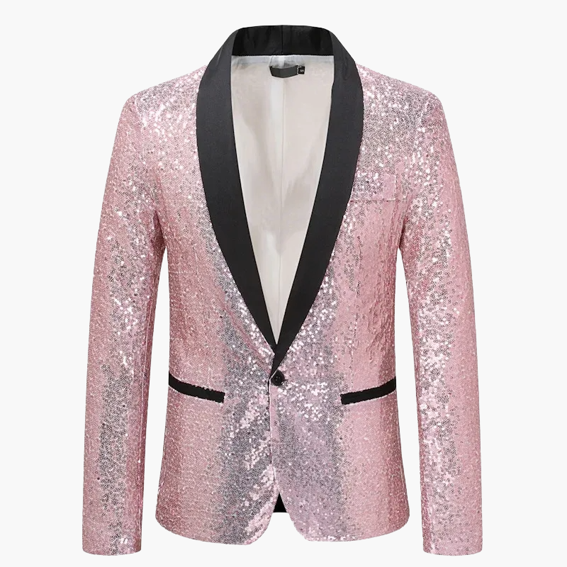 Veste de soirée homme élégante à sequins pour événements et fêtes