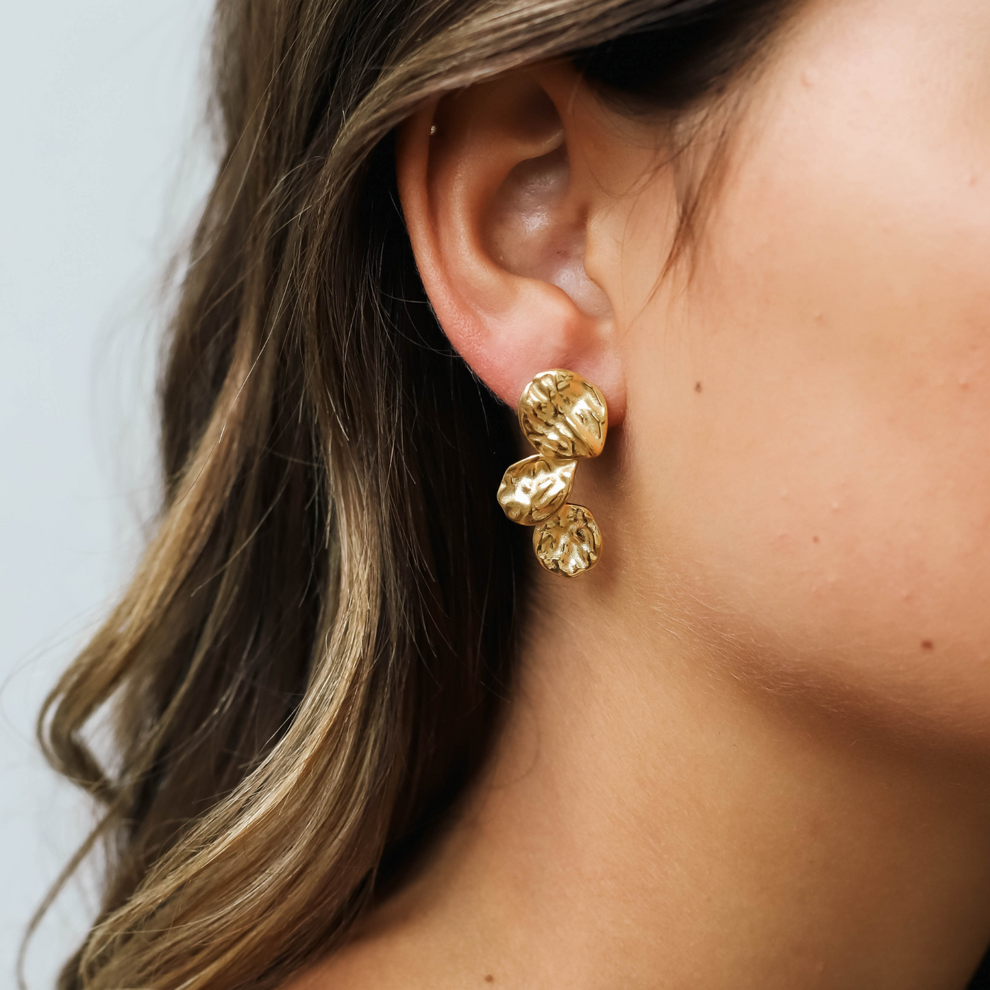 Natasha – Boucles d'Oreilles à Trois Couches pour Femmes