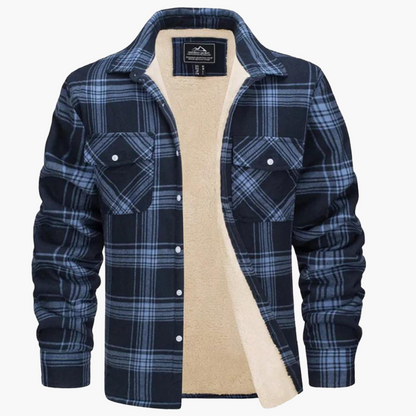 Veste Chemise à Carreaux Chaude Style Urbain pour Homme – Surchemise Hiver Décontractée