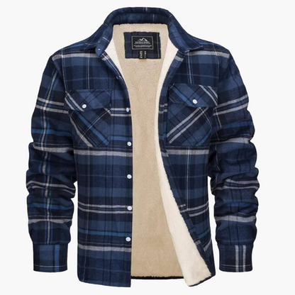 Veste Chemise à Carreaux Chaude Style Urbain pour Homme – Surchemise Hiver Décontractée