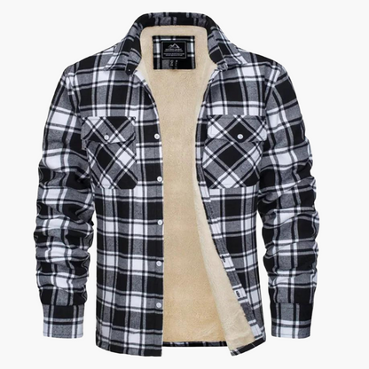 Veste Chemise à Carreaux Chaude Style Urbain pour Homme – Surchemise Hiver Décontractée