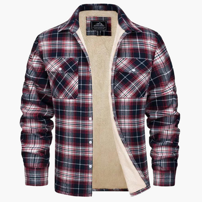 Veste Chemise à Carreaux Chaude Style Urbain pour Homme – Surchemise Hiver Décontractée