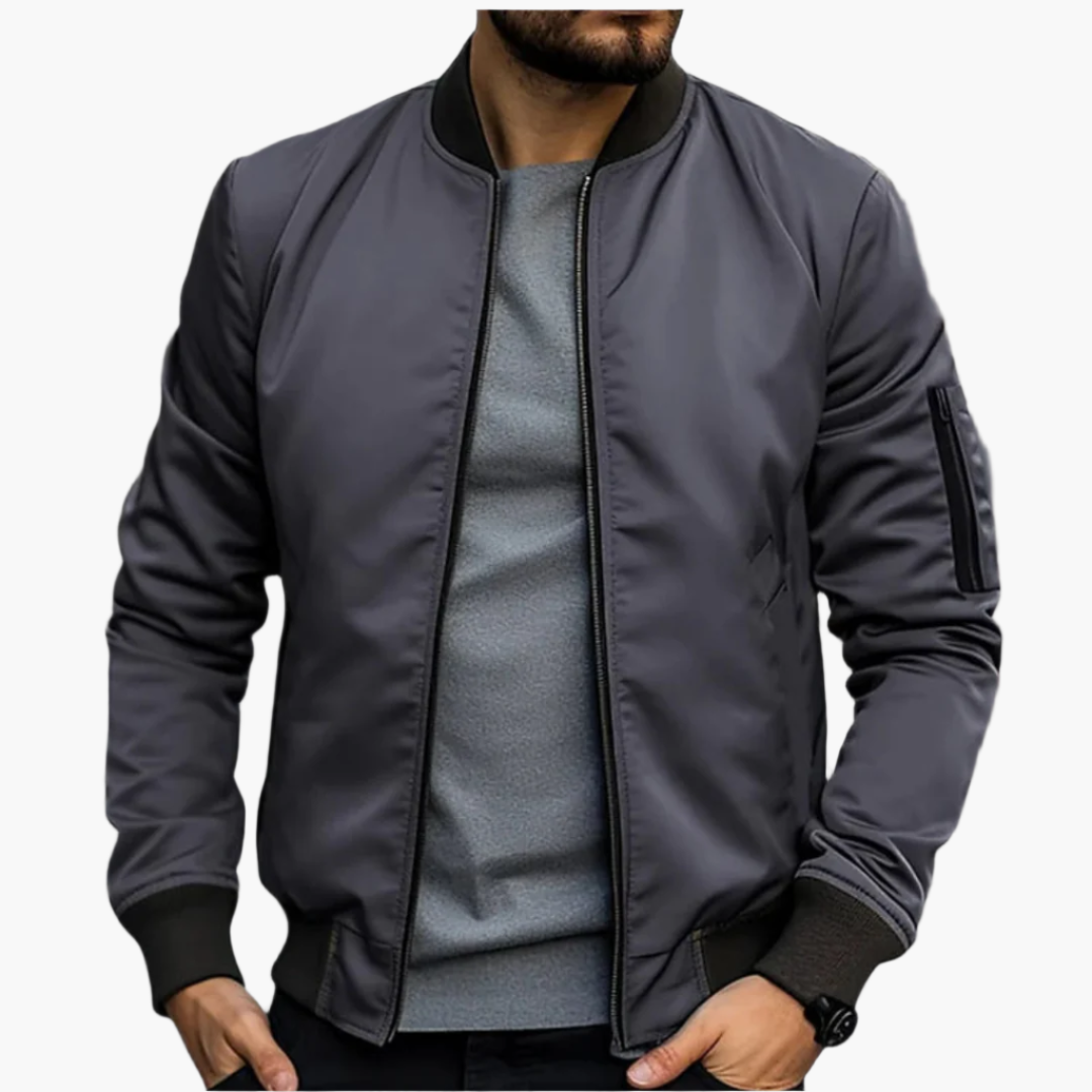 Blouson Bombardier Homme Style Urbain Décontracté pour Mi-Saison