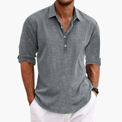 Chemise décontractée homme col classique style estival pour sorties et loisirs