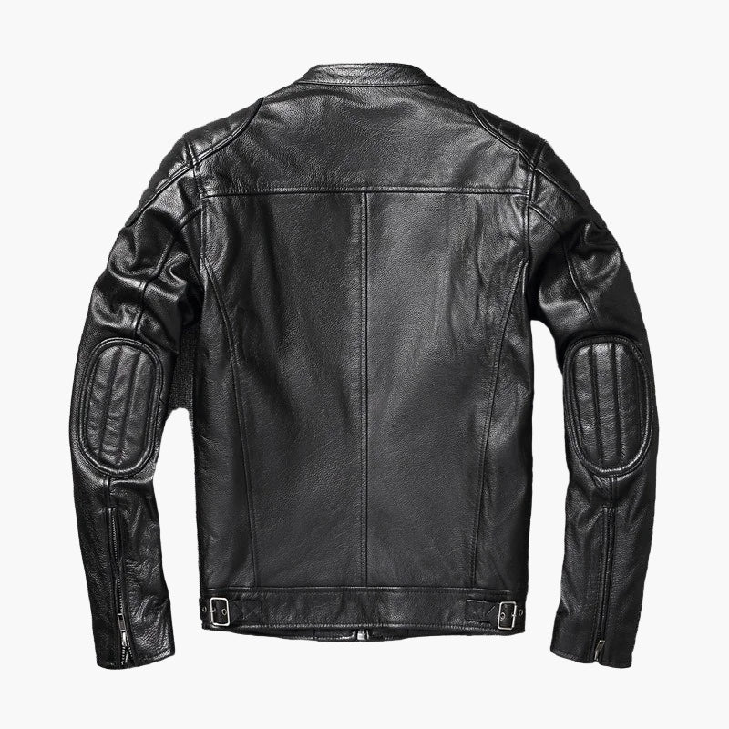 Veste motard ajustée pour homme style urbain tendance