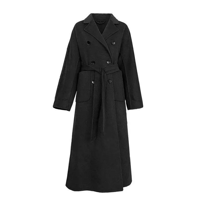 Nicola – Élégant long manteau d'hiver en laine